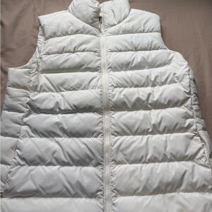 The North Face White Quilted Puffer Vest